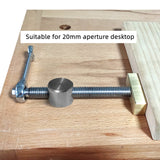 Woodworking Clamp Brass Fixture Vise For 20MM Dog Hole