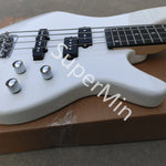 High quality white Bass electric guitar