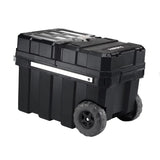 HART 24in Rolling Tool Box Portable Black Resin Toolbox