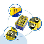 12PC PKCELL 9V 6F22  9 Volt Battery Equal to CR9V ER9V 6LR61