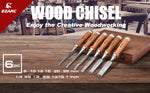 EZARC 6pcs Wood Chisel Set for Woodworking