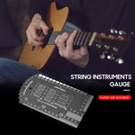 Baroque String Action Gauge Ruler Pocket-size Gauge Ruler for Guitar String