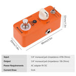 Orange Micro Mini Analog Phaser Effects pedal for Electric Guitar - buyersworkshop