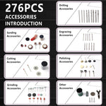 276PCS Abrasive Rotary Tool Accessories Set Electric Mini Drill Bit Kit For Dreme - buyersworkshop